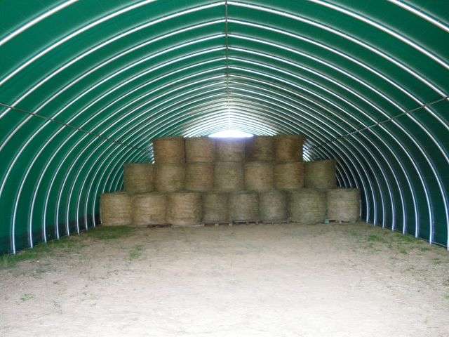 stockage de foin Tunnel largeur 10,30m